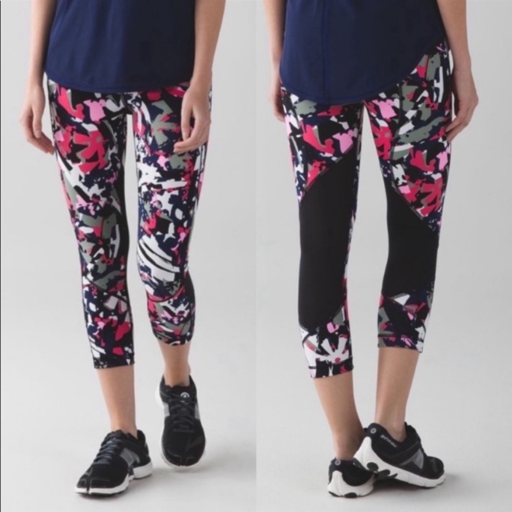 NWOT Lululemon Athletica Multicolor Patterned Leggings 8. Pace rival